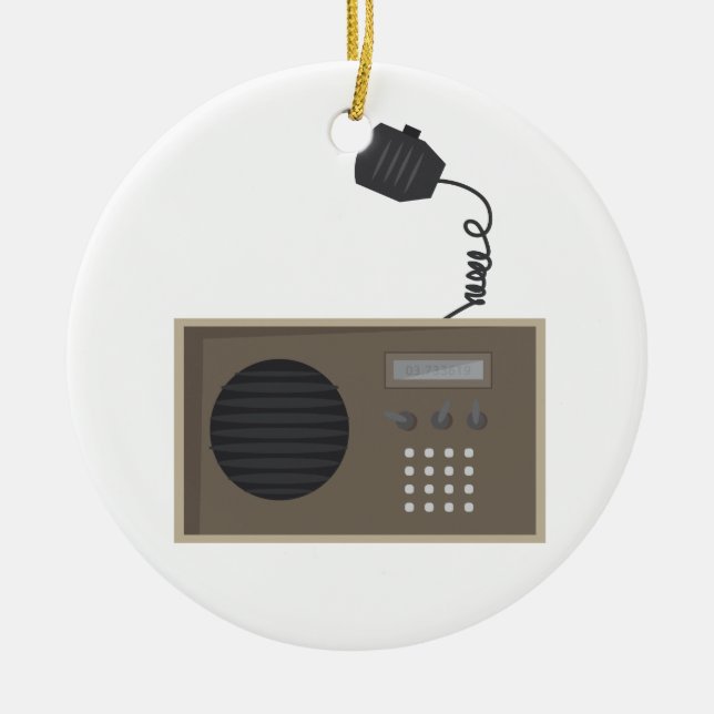 Ham Radio Ceramic Ornament (Front)