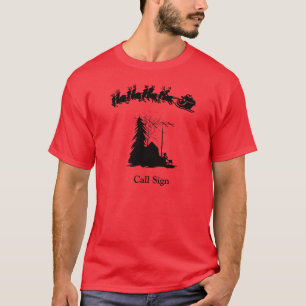 Ham Radio Christmas T-shirt - Silhouette Operator