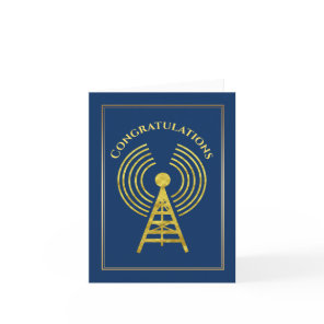 Ham Radio Congratulations Passing Exam Card