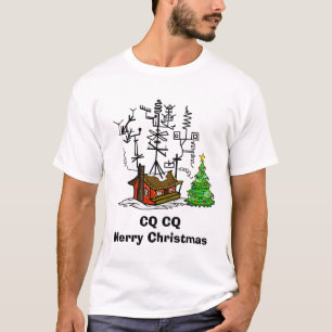Ham Radio CQ Christmas T-Shirt