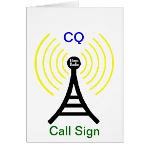 Ham Radio CQ Transmitter Card