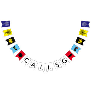 Ham Radio Customize Call Sign Party Banner