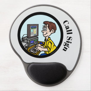 Ham Radio Digital Mode Operator Gel Mouse Pad