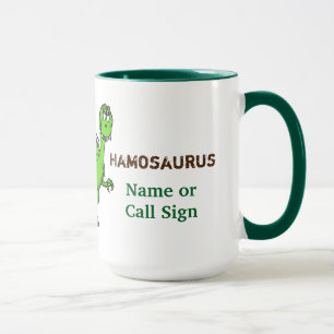 Ham Radio Dinosaur Mug Customize It!
