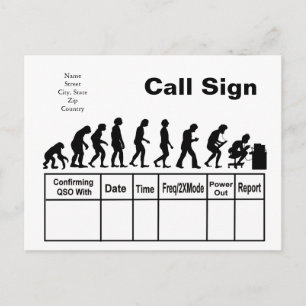 Ham Radio Evolution QSL Card Customize It!