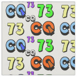 Ham Radio Fabric  73 and CQ