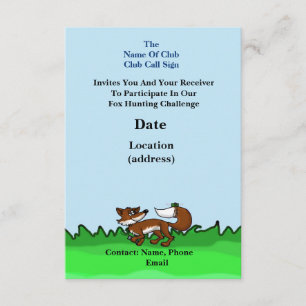 Ham Radio Fox Hunt Invitation (Customize It)