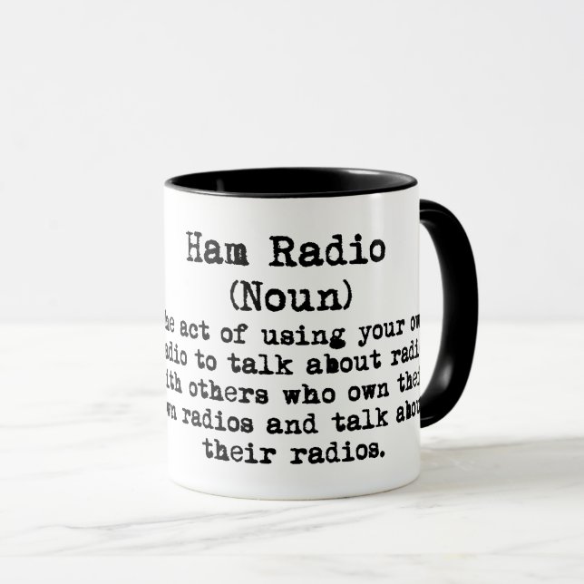 Ham Radio Funny Definition Mug  Customize It! (Front Right)