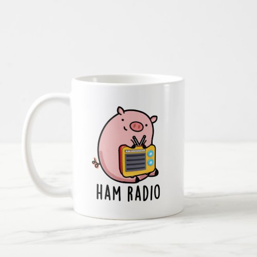 Ham Radio Funny Pig Pun  Coffee Mug