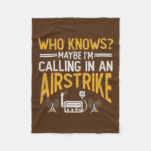 Ham Radio Gear Design Ham Operator Amateur Radio Fleece Blanket