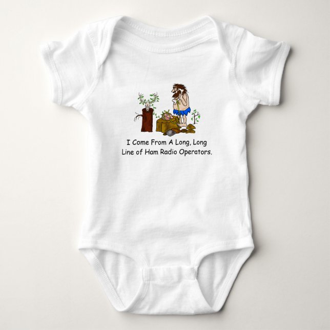 Ham Radio Geneology Baby T-Shirt Baby Bodysuit (Front)