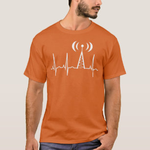 HAM Radio Gifts for Dad Ham Radio Operator Heartbe T-Shirt