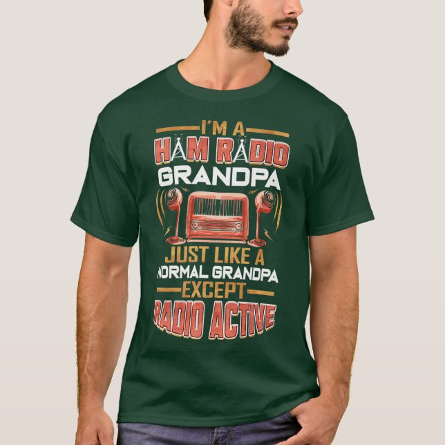 Ham Radio Grandpa Amateur Radio Grandfather T-Shirt (Front)