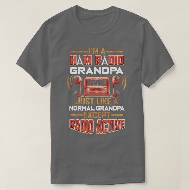 Ham Radio Grandpa Amateur Radio Grandfather  T-Shirt (Design Front)