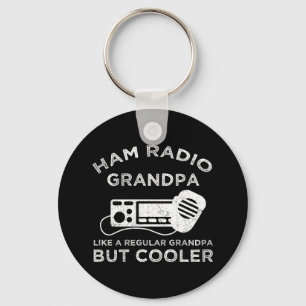 Ham Radio Grandpa Like Regular Grandpa But Cooler Keychain