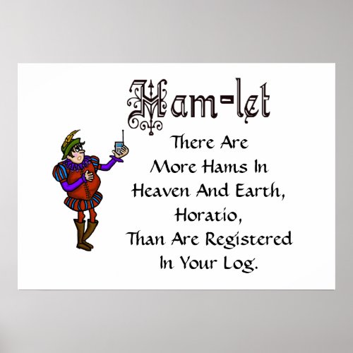 Ham Radio Hamlet Quote Log Book Redone Poster