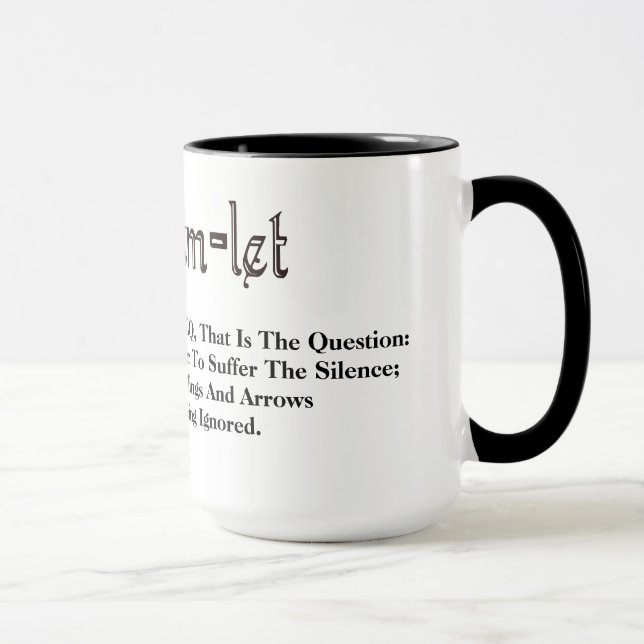 Ham Radio Hamlet Quote "To Be" Redone Mug (Right)