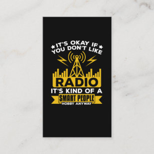 Ham Radio Hobby Funny Radio Operator Business Card