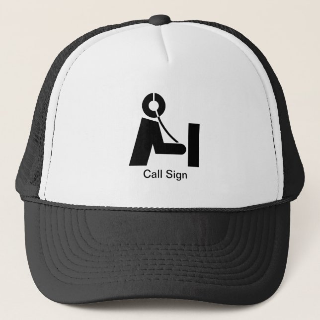 Ham Radio Icon Hat   Customize It! (Front)