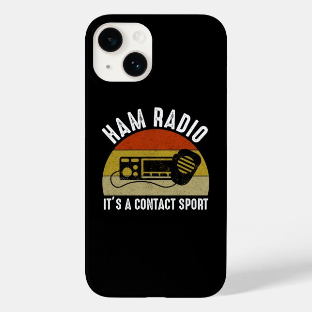 Ham Radio - It's A Contact Sport Case-Mate iPhone Case (Back)