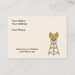 Ham Radio Mason Business Card