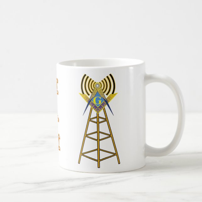 Ham Radio Mason Coffee Mug (Right)