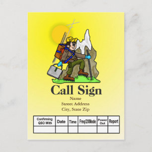 Ham Radio Mountain Climber QSL Card