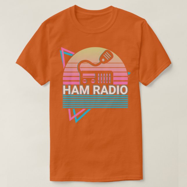 Ham Radio Operator Amateur Radio Retro Gift  T-Shirt (Design Front)