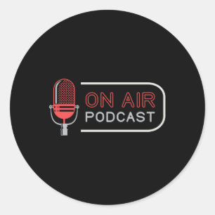 HAM Radio Operator Antenna Amateur Frequency Gift Classic Round Sticker