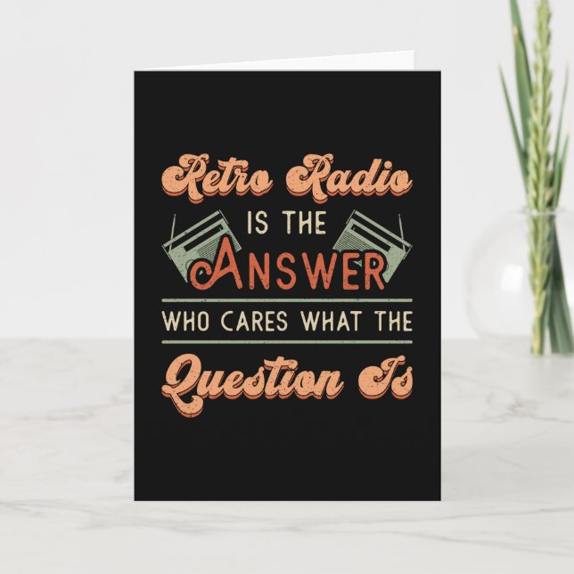 HAM Radio Operator Antenna Frequency Amateur Gift Card (Front)
