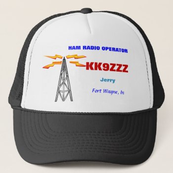 Ham Radio Operator Cap by hamgear at Zazzle
