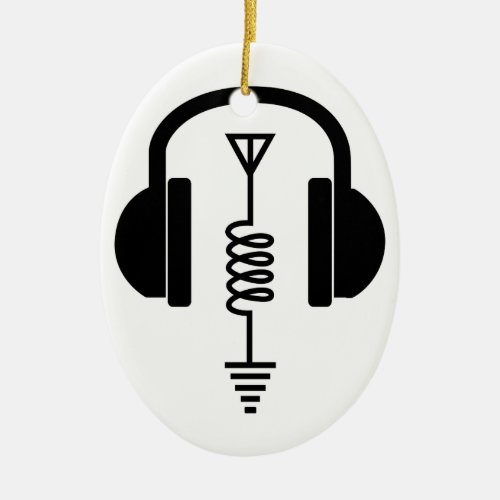 Ham Radio Operator Ceramic Ornament