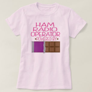 Ham Radio Operator Chocolate Gift for Her T-Shirt