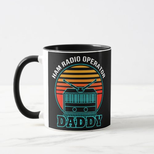 Ham Radio Operator Daddy Amateur Radio Retro Mug