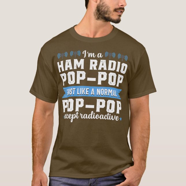 Ham Radio Operator Funny Radioactive Amateur Men T-Shirt (Front)