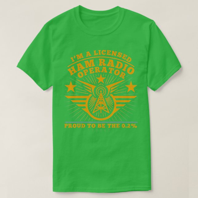 Ham Radio Operator Im a Licensed Ham Radio Profess T-Shirt (Design Front)