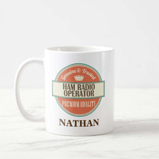 Ham Radio Operator Personalized Office Mug Gift