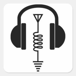 Ham Radio Operator Square Sticker