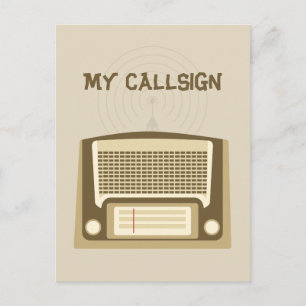 Ham radio postcard