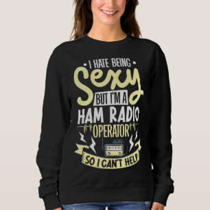 ham radio radio operator amateur radio morse code sweatshirt