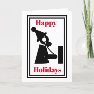 Ham Radio Santa Operator Icon Christmas Card