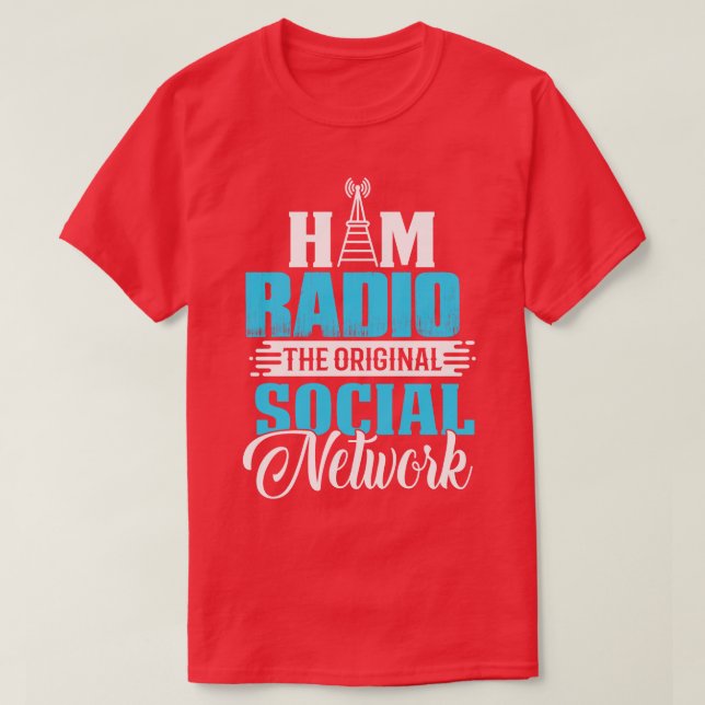 Ham Radio Social Network  T-Shirt (Design Front)