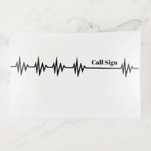 Ham Radio Stuff Trinket Tray with Call Sign