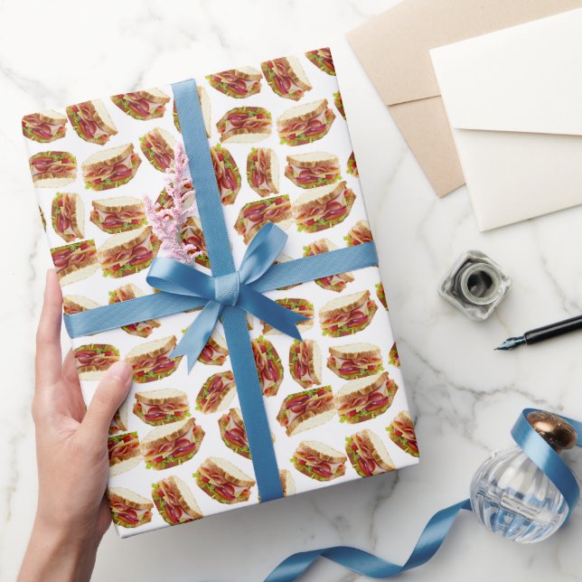 Ham sandwich pattern wrapping paper (Gifting)