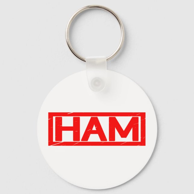 Ham Stamp Keychain (Front)