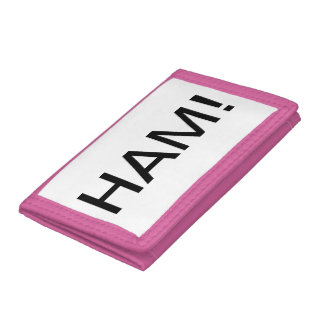 Ham Wallet! Tri-fold Wallet