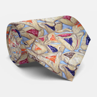 Hamantaschen Tie w original art by Adela Camille