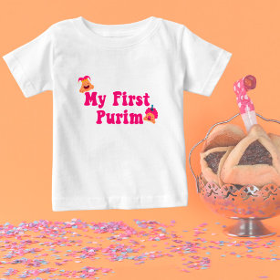 Hamantash Clown My First Purim  Baby T-Shirt