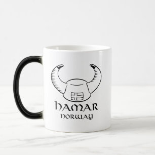 Hamar Norway Viking Hat Color Morph Mug
