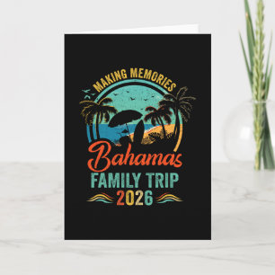 Hamas Family Vacation 2026 Beach Trip Family Match Card